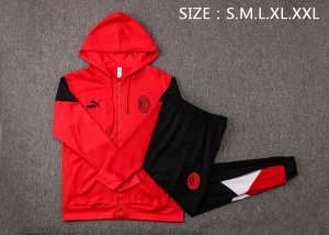 Sweat Shirt Capuche AC Milan 2022 Rouge Noir