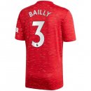 Maillot Manchester United NO.3 Bailly 1ª 2020-21 Rouge