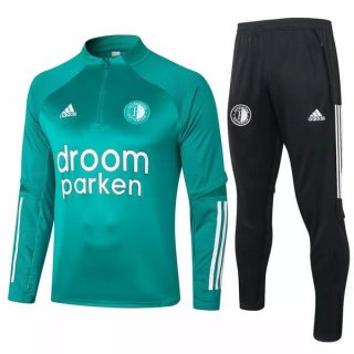 Survetement Feyenoord Rotterdam 2020-21 Vert Noir Survetement Feyenoord Rotterdam 2020-21 Vert Noir