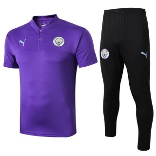 Polo Conjunto Complet Manchester City 2019-20 Purpura