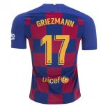 Maillot Barcelone NO.17 Griezmann 1ª 2019-20 Bleu Rouge