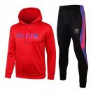 Sweat Shirt Capuche Paris Saint Germain 2021-22 Rouge Noir Purpura