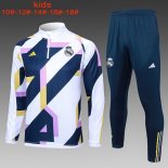 Enfant Training Real Madrid 2024 Blanc Bleu 2