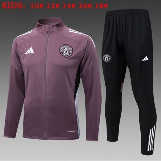 Enfant Survetement Manchester United 2025-26 Purpura 5 Enfant Survetement Manchester United 2025-26 Purpura 5