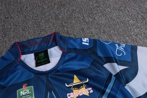 Thailande Maillot Cowboys Capitan America Bleu