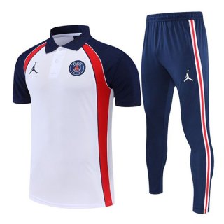 Polo Paris Saint Germain Ensemble Complet 2022-23 Blanc Bleu