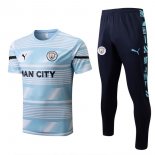 Maillot Manchester City Ensemble Complet 2022-23 Bleu