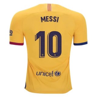 Maillot Barcelone NO.10 Messi 2ª 2019-20 Jaune