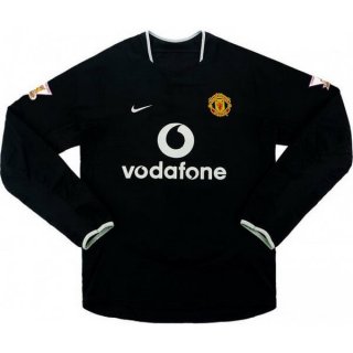 Maillot Manchester United 2ª ML Retro 2003 2005 Noir