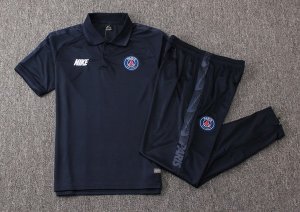 Polo Conjunto Complet Paris Saint Germain 2019-20 Bleu