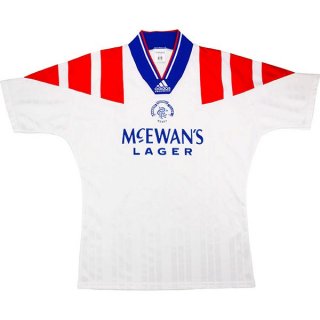 Thailande Maillot Rangers 2ª Retro 1992 1993 Blanc