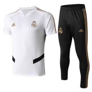 Entrainement Real Madrid Conjunto Complet 2019-20 Blanc Noir