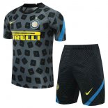 Entrainement Inter Milan Ensemble Complet 2020-21 Gris