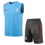 Maillot Real Madrid Sans Manches Ensemble Complet 2022 Bleu