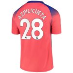 Maillot Chelsea NO.28 Azpilicueta 3ª 2020-21 Orange