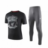 Entrainement Liverpool Conjunto Complet 2019-20 Noir Gris