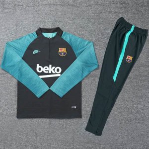 Survetement Barcelone 2019-20 Noir Blanc Vert