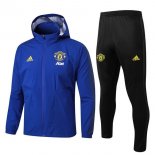 Coupe Vent Manchester United Conjunto Complet 2019-20 Bleu Noir