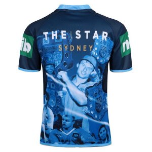 Thailande Maillot NSW Blues Classic Capitanes TRUE Bleue 2017 2018 Bleu