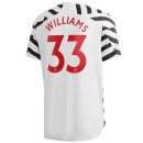 Maillot Manchester United NO.33 Williams 3ª 2020-21 Blanc