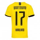 Thailande Maillot Borussia Dortmund NO.17 Haaland 1ª 2019-20 Jaune