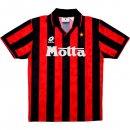 Thailande Maillot AC Milan 1ª Retro 1993 1994 Noir Rouge