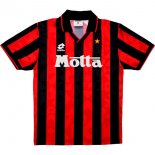 Thailande Maillot AC Milan 1ª Retro 1993 1994 Noir Rouge