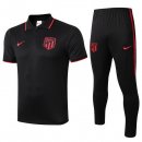 Polo Atlético Madrid Conjunto Complet 2019-20 Noir