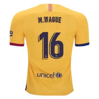 Maillot Barcelone NO.16 Wague 1ª 2019-20 Bleu Rouge