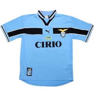 Thailande Maillot Lazio 1ª Retro 1998 2000 Bleu Clair