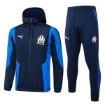 Coupe Vent Marseille 2024-25 Noir Bleu Coupe Vent Marseille 2024-25 Noir Bleu