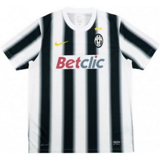 Thailande Maillot Juventus 1ª Retro 2011 2012 Noir Blanc