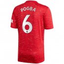 Maillot Manchester United NO.6 Pogba 1ª 2020-21 Rouge