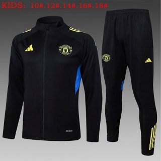 Enfant Survetement Manchester United 2025-26 Noir 6 Enfant Survetement Manchester United 2025-26 Noir 6