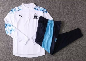 Survetement Marseille 2020-21 Blanc Bleu