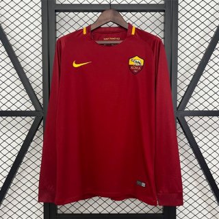 Thailande Maillot Roma 1ª ML Retro 2017-2018 Thailande Maillot Roma 1ª ML Retro 2017-2018