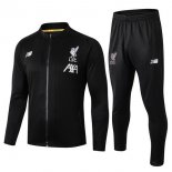 Survetement Enfant Liverpool 2019-20 Noir Blanc Jaune