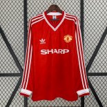 Thailande Maillot Manchester United 1ª ML Retro 1986 1988