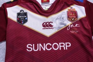 Thailande Maillot Thurston QLD Maroons 2017 2018 Rouge