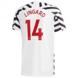 Maillot Manchester United NO.14 Lingard 3ª 2020-21 Blanc